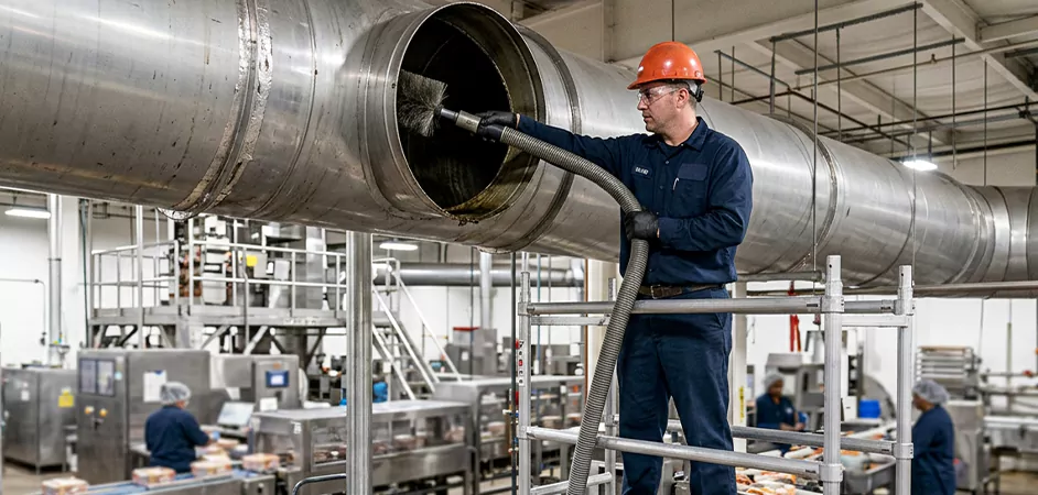 Food Processing Facility Duct Cleaning in Franklin Township